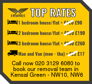 Removal rates forNW10, NW6 - Kensal Green
